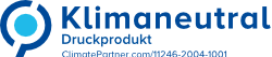 Klimaneutral Druckprodukt